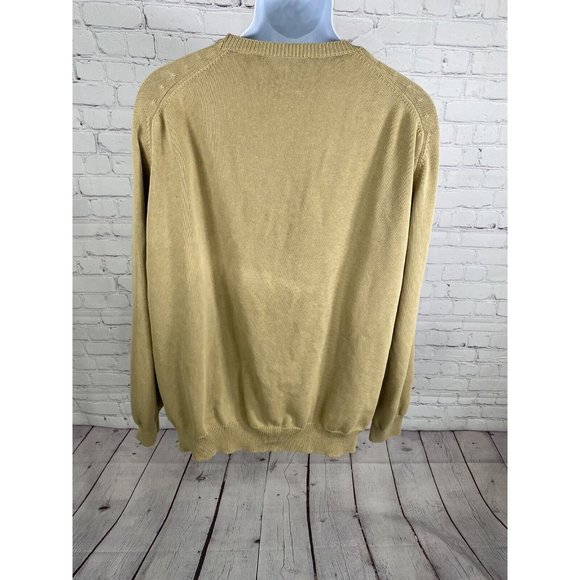 Henry Cottons Light Brown Cable Knit Pullover Sweater Made In Italy Mens XXL - Picture 4 of 8